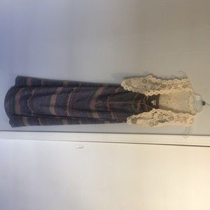 Lulumari Strapless Full Length Dress Size Small